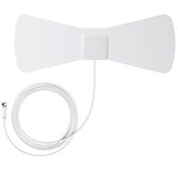 Antop 30 Miles Digital TV Antenna Indoor Directional UHF VHF Reception and 10 Feet High Performance Coax Cable