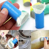 Studyset 2Pcs/Set Metal Wash Brush,Stainless Steel Rust Remover Cleaning Wash Brush Sticks Kitchen Tools Gadget