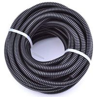 30FT Polypropylene Split Wire Loom Tubing Computer Cable Management Wire Cover Electrical Cord Hider Hose Protector Prevent Chewing Tube ((3/4" (17mm)))