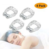 BSSZ Anti-snoring Nose Ventilation Magnetic Nose Clip snoring Plug Effective Relief snoring Easy Breathing Comfortable Sleep Unisex 4 Pack