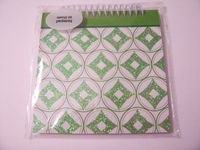 Studio 18 Glittery Green Diamond Spiral Notepad (5" x 5", 60 Lined Sheets)