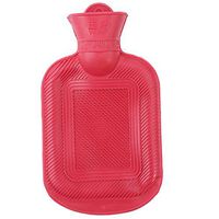 CH 500ml Random Color Rubber Hot Water Bottle Hot Water Bag for Adult,Red