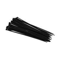 SHINA 100pcs Premium 4 Inch 2.5x100mm Heavy Duty Blcak/White Nylon Cable Ties Wire Zip