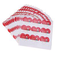 Toyvian 20pcs Christmas Sealing Stickers Santa Claus Decoration Merry Christmas Heart Shape Stickers DIY Gift Packing Decoration Baking Label Paster Wrapping Stickers