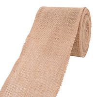 uxcell Burlap Wedding DIY Skirt Chair Box Sewing Handcraft Ribbon Roll 10.9 Yards Khaki