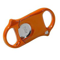 Palio Composite Cigar Cutter, Guillotine, Stainless Steel Blades, Up to 60 Ring Gauge, Ergonomic Design, Blaze Orange