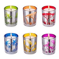 KitchenGynti Scented Candles - Lavender, Peppermint, Lemongrass, Tea Tree, Eucalyptus and Orange, Candles Soy Wax for Stress Relief and Aromatherapy, Set Gift of 6