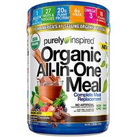 Purely Inspired All-in-One Meal Meal Replacement Shake Powder, Vegan, 20g Protein with Fiber, Vitamins, Minerals & Probiotics, Decadent Chocolate, 15 Servings (1.3lbs)