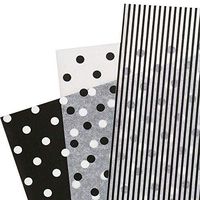 Turquoise Blue Polka Dots On White Art DIY Crafts Tissue Paper for Gift Wrapping 15"X20" 5 Sheets