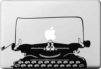 YHD Typewriter Macbook Decal Mac Decal Macbook Pro Laptop Sticker Vinyl Decal Mac Apple Skin 13/15/17"