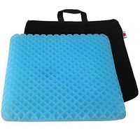 FOMI Premium Firm All Gel Orthopedic Seat Cushion Pad (15" x 15") for Car, Office Chair, Wheelchair, or Home. Pressure Sore Relief. Ultimate Gel Comfort, Prevents Sweaty Bottom, Durable, Portable