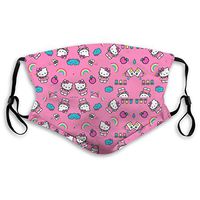 SSUJ7 Hello Kitty Boys Girls Adults Adjustable Earloop Mouth Guard Anti-Dust with Filter Reusable Protection Mouth Guard Anti Pollution,Anti-smog