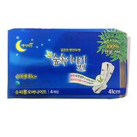 Yejimiin a Story of Forest, Tencel, Sanitary Napkins Without Wings, Super Long Over Night, 41cm, 4count (4)