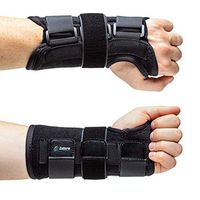 Carpal Tunnel Wrist Brace Support with Metal Splint Stabilizer by Zofore - Helps Relieve Tendinitis Arthritis Carpal Tunnel Pain - Reduces Recovery Time for Men Women- Left (XXL)