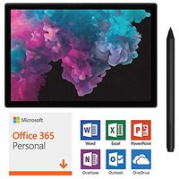 Microsoft Surface Pro 6 KJT-00016 12.3-inch Intel i5-8250U 8GB/256GB SSD Tablet Bundle with Surface Pen M1776 Black and Microsoft Office 365 Personal 1-Year Subscription