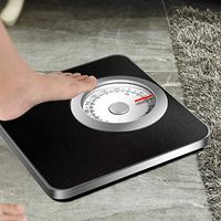 Mechanical Scales No Electronic Scale Weight Home Adult Weight Loss Human Body Precision Meter (Color : Black)