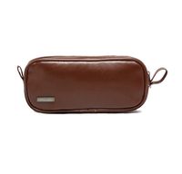Mocase Universal Travel PU Leather Case for Small Electronics and Accessories Travel Organizer/Carrying Bag, Brown