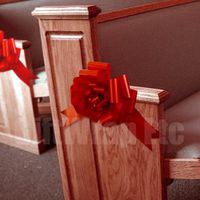 Large Red Easter Pull Bows - 9" Wide, Set of 6, Bow in Bow, Valentine's Day, Birthday, Fundraiser, School Dance, Store Front Display, Mother's Day