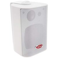 Boss Audio Mr4.3w 4" 3-Way Marine Enclosed System Box Speakers - 200w - White