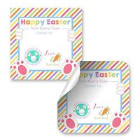 Special Delivery Easter Gift Tag Stickers, Set of 12 2.5 X 2.5 Square Labels from The Easter Bunny for Easter Gifts by AmandaCreation