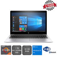 VCI HP EliteBook 755 G5 15.6" Notebook, 1920 x 1080, Ryzen 7 2700U, 32 GB RAM, 1 TB M.2 NVMe SSD, 12 Hour Battery Run Time, 3-Year Warranty