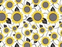 5ct Yellow Sunflowers Flowers on White Tissue Paper for Gift Wrapping 20"x30" Sheets nfLG -995