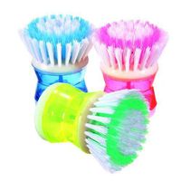 Water & Wood 1 of Kitchen Wok Pot Detergent Self-Dispensing Pan Dish Bowl Palm Wash Brush Cleaner(color random)