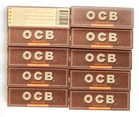 10 booklets OCB VIRGIN Regular size UNBLEACHED Rolling paper - total 500 papers