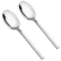 Lesbin Large Serving Spoon, 8-Piece Stainless Steel Buffet Serving Spoons