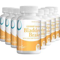 Bladder Brake with Pumpkin Seed and Soy Seed Extract to Stop Leaks and Decrease Bathroom Breaks and Accidents - 60 Capsules Per Bottles