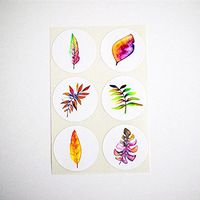 Autumn Leaves Stickers, Envelope Seals, Cupcake Toppers, Party Favor Labels, by Once Upon Supplies, 1.5 Inches, 30 Stickers