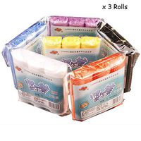 Colorful Garbage Bags Glad Small Trash Bags Wastebasket Recycable Biodagradable Trash Bags Bio Garbage Bags Recycling Garbage Bags Car Garbage Bag Bag Garbage Bags 8 Liter Trash Bags (3rolls White)