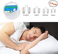Anti Snoring Devices to Ease Breathing, Nose Vents Snoring Solution Snore Stopper Nasal Dilator Sleep Aid for Better Sleep (4 Packs in 4 Size)