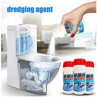 Leadmall Foam Toilet Cleaner | Fast Foam Drain Cleaner Chemical Powder Agent | Quick Foaming Hair & Grease Clog Remover | Drain Opener for Pipe Dredging (1 PC Fast Foaming Cleaner)