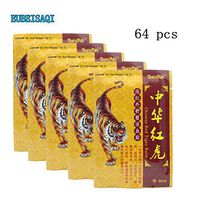 Heat Patches Herbal Medicated Plaster Pain Relieving Patch Pain Relief Plaster for Back & Shoulder Pain Joints Muscle Pain Bruises(64PCS)