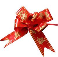 [Red] Chinese Character Wedding Decoration Pull String Ribbons, 60PCS