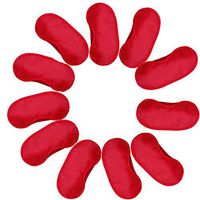 Coobbar 10PCS Travel Rest Eye Sleeping Mask Satin Blindfold Soft Eye Shade Nap Cover Soft Eye Mask Shade Cover (Red)