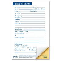 ComplyRight Request for Time Off 2 Part Small 50pk