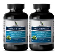 Immune System Vitamins - Green Coffee Cleanse - Ginger Powder - 2 Bottle 120 Capsules