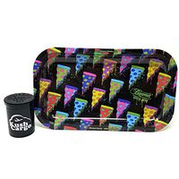 Beamer Medium Metal Rolling Tray Flying Pizzas with KC Pop Top