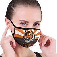 Breathable Mask Cincinnati Bengals Logo Flag Black Edge Mask