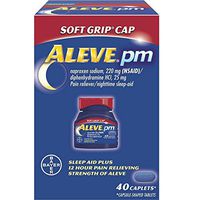 Aleve PM Soft Grip Cap, 220 mg Caplets 40 ea