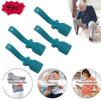 Lazy Shoe Helper, Shoe Lifting Helper, Portable Shoe Lifting Helper for Men,Plastic Shoehorn Sock Slider Handled Shoe Horn for Seniors, Elderly, Disabled - Perfect for Everyd (Blue)