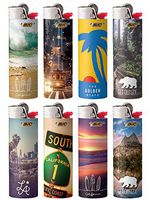 BIC Special Edition California Series Lighters, Set of 8 Lighters