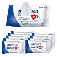 Alcohol Disinfectant Wipes, 75% Alcohol Cleaning Wet Wipes,Portable Wet Wipes for Antiseptic Skin Cleaning Care Personal Home Cleaning,Safety &Skin-Friendly(10Packs,100 Wipes)