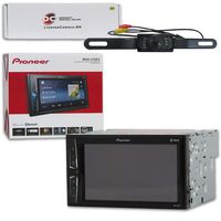 2018 Pioneer Car Audio Double Din 2DIN 6.2 Touchscreen Digital Media Stereo Built-in Bluetooth with DiscountCentralOnline HL09 Waterproof Nightvision Back-up Camera