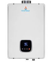 AB WiseWater Liquid Propane Gas Tankless Water Heater, 7.38 GPM 180,000 Btu, Indoor Installation, Liquid Propane Water Heater, White