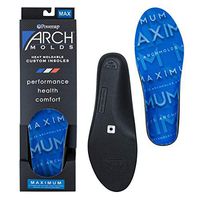 Powerstep Women's Archmolds Maximum Orthotic Insoles, Blue, Men's 7-7.5 / Women's 8.5-9