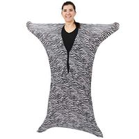 Fun and Function Space Explorer Suit with Stretch Spandex Fabric for Sensory-Seeking Kids, Teens and Adults with ADHD, Sensory Integration Disorder or Autism - Size Large 56"L x 28"W Zebra Print