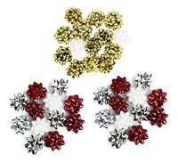 Set of 36 Berwick High Quality Beautiful Gift Bows! Peel 'N Stick - 3" Medium Beautiful Colors and Patterns Perfect for Adding a Unique Touch of Flair and Personalizing Your Gifts! (36)